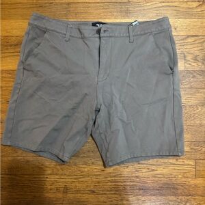 PAIGE Men's Tan Flat Front Shorts